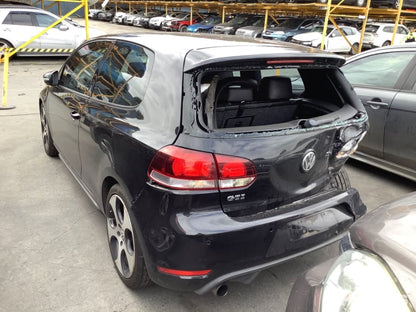 2011 VOLKSWAGEN GOLF GEN 6, LH SIDE, HATCH/WAGON, BLACK, 12/08-03/13  SUNVISOR