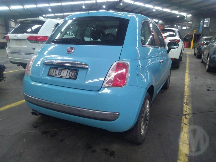 2014 FIAT 500 LH SIDE, 03/08- 735452612 SUNVISOR