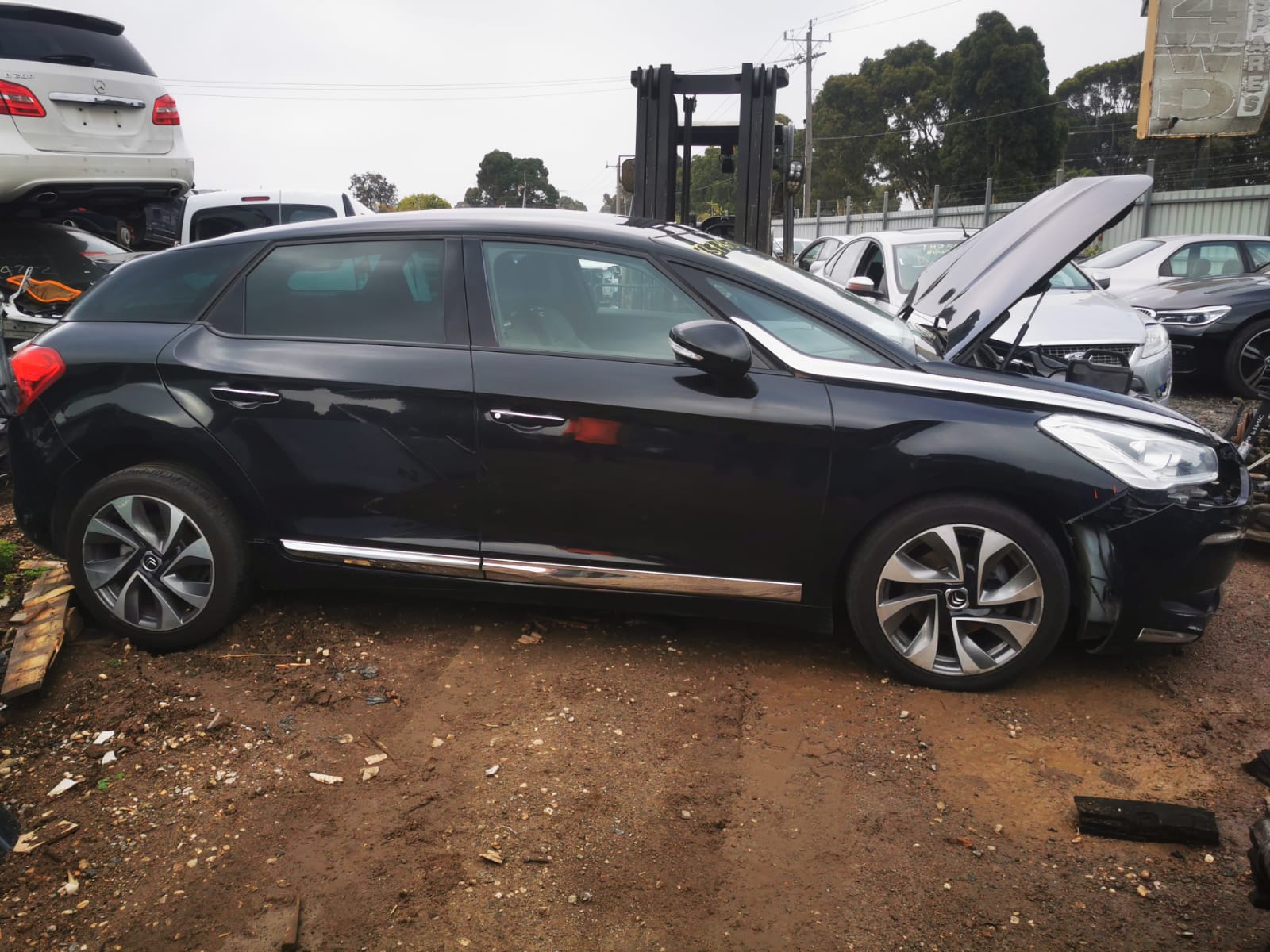 2014 CITROEN DS5 RH FRONT, SEAT BELT ONLY, 09/12-12/16 98028118XX SEAT BELT STALK