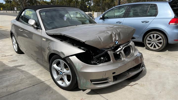 2010 BMW 1 SERIES E82/E88, COUPE/CABRIO, NON M SPORT PACKAGE, W/ PARK SENSORS TYPE, 02/08-09/13 51127208576 REAR BUMPER