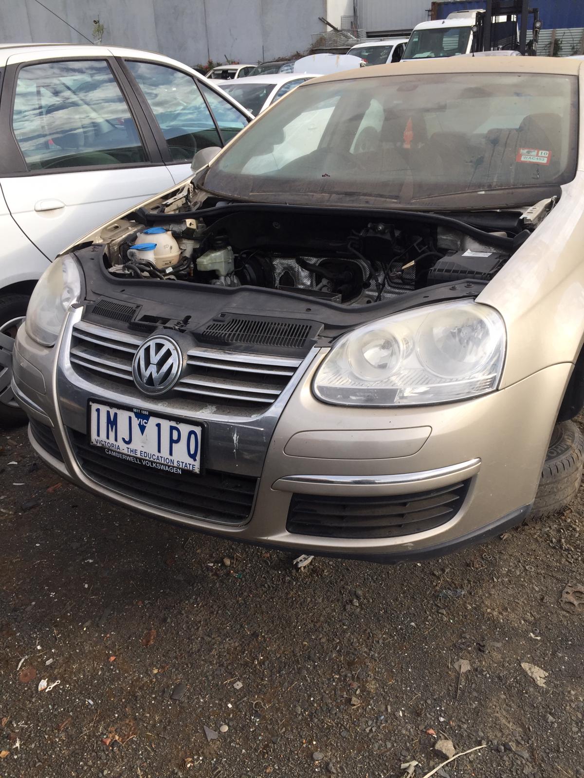 2007 VOLKSWAGEN JETTA 1KM, W/ PARK SENSOR TYPE, 02/06-07/11 1K5807417H REAR BUMPER