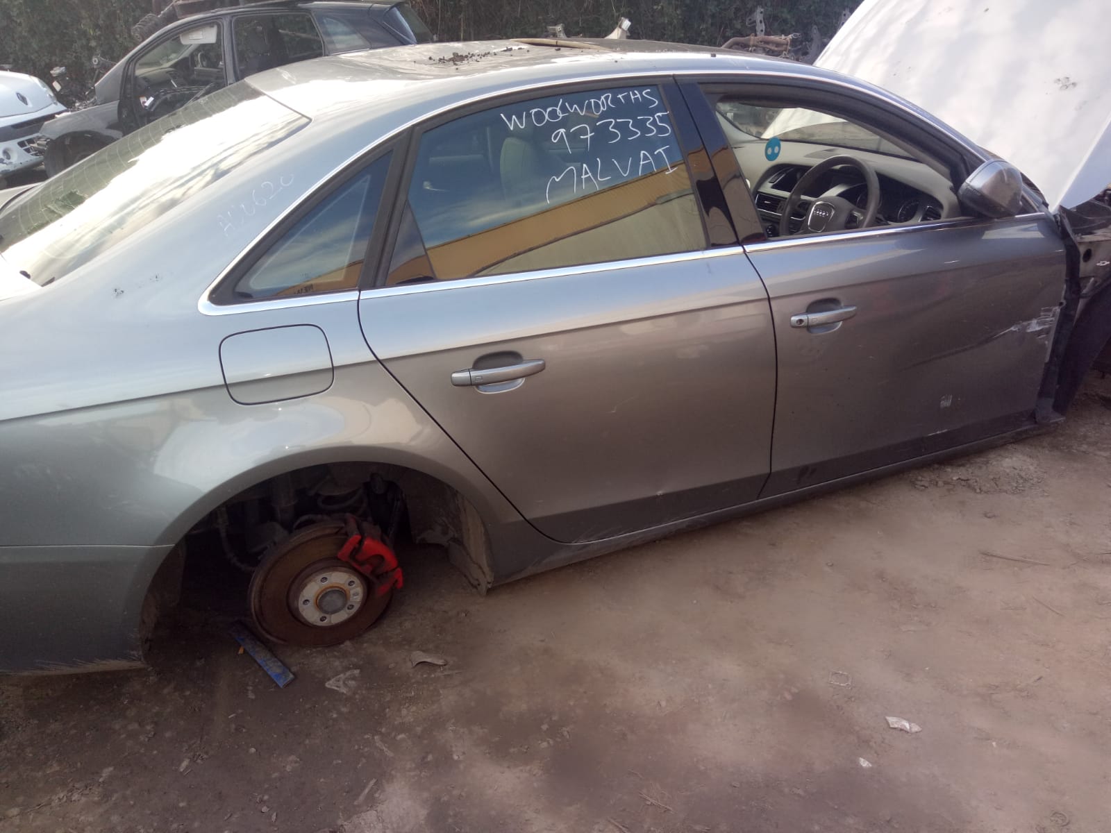 2010 AUDI A4 RIGHT REAR DOOR LOCK, B8 8K, SINGLE ROW (6 PIN), P/N 8K0839016C, 11/09-09/15 8K0839016C DOOR BOOT GATE LOCK