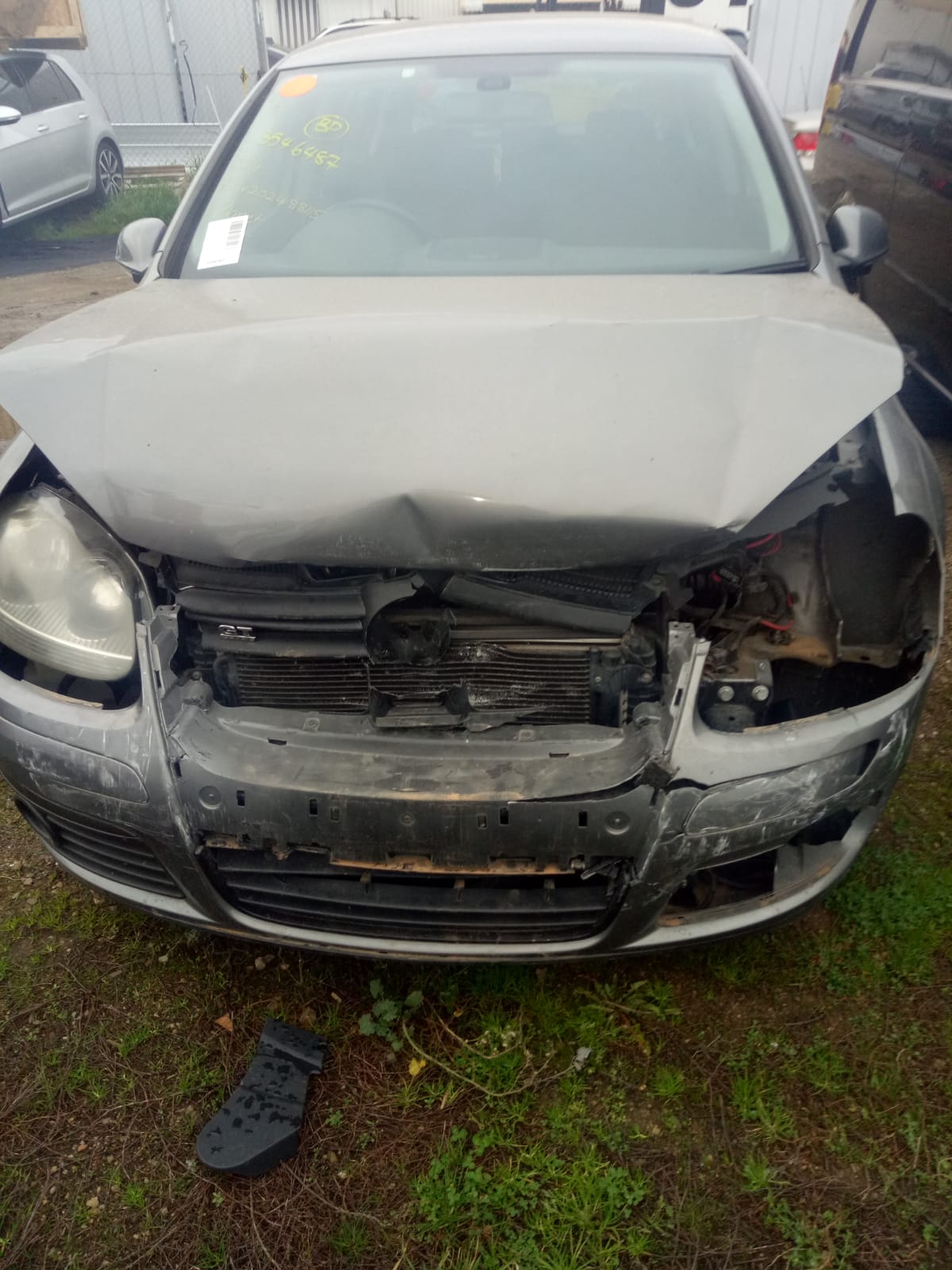 2008 VOLKSWAGEN GOLF GEN 5, PAIR, GREY, 07/04-02/09 1K0857551N  1K0857552K SUNVISOR