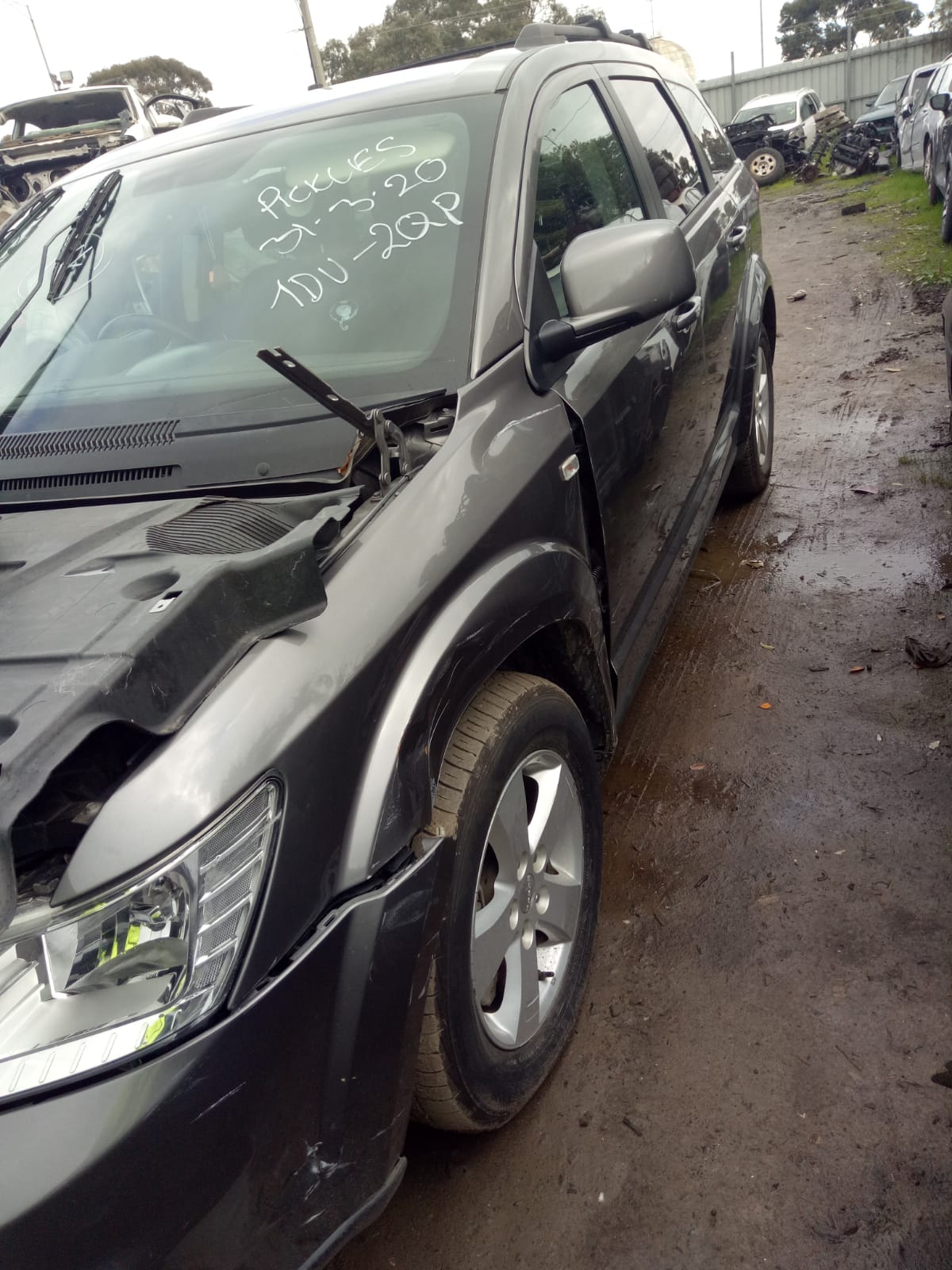 2012 DODGE JOURNEY JC, POWER, 09/08-12/16 68043734AA RIGHT FRONT WINDOW REG MOTOR