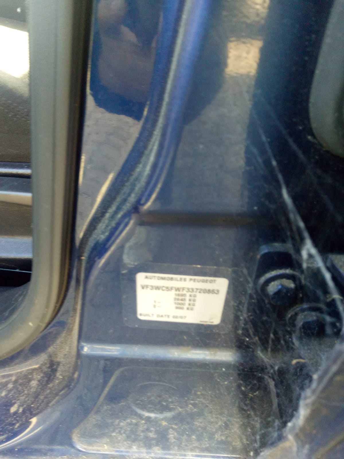 2007 PEUGEOT 207 A7, HATCH, 03/07-12/12 9203GK LEFT REAR DOOR WINDOW