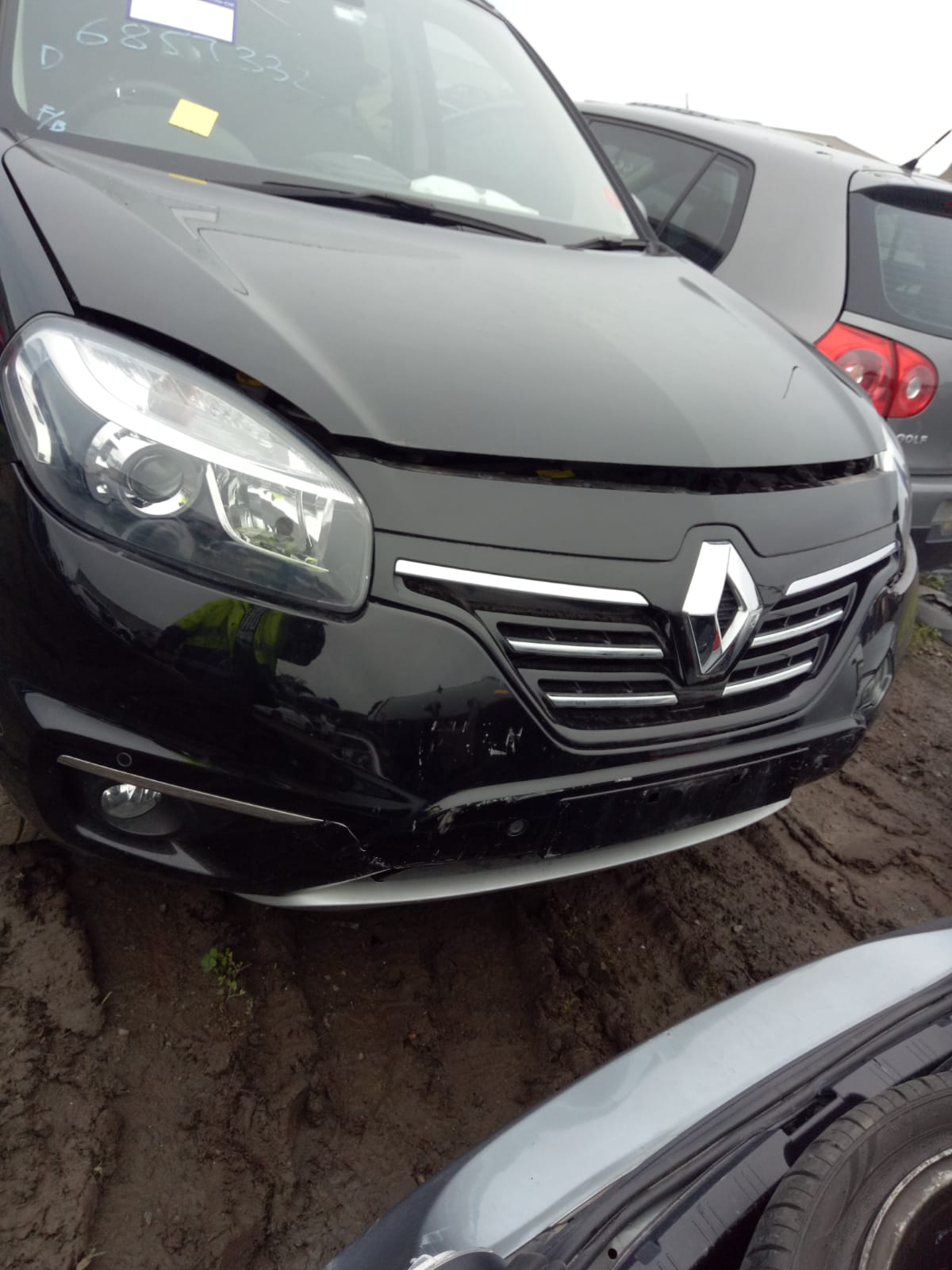 2014 RENAULT KALEOS H45, POWER FOLD, SATIN SILVER TYPE, W/ HEATED, NON BLIND SPOT TYPE, 09/13-04/16 963029597R LEFT DOOR MIRROR
