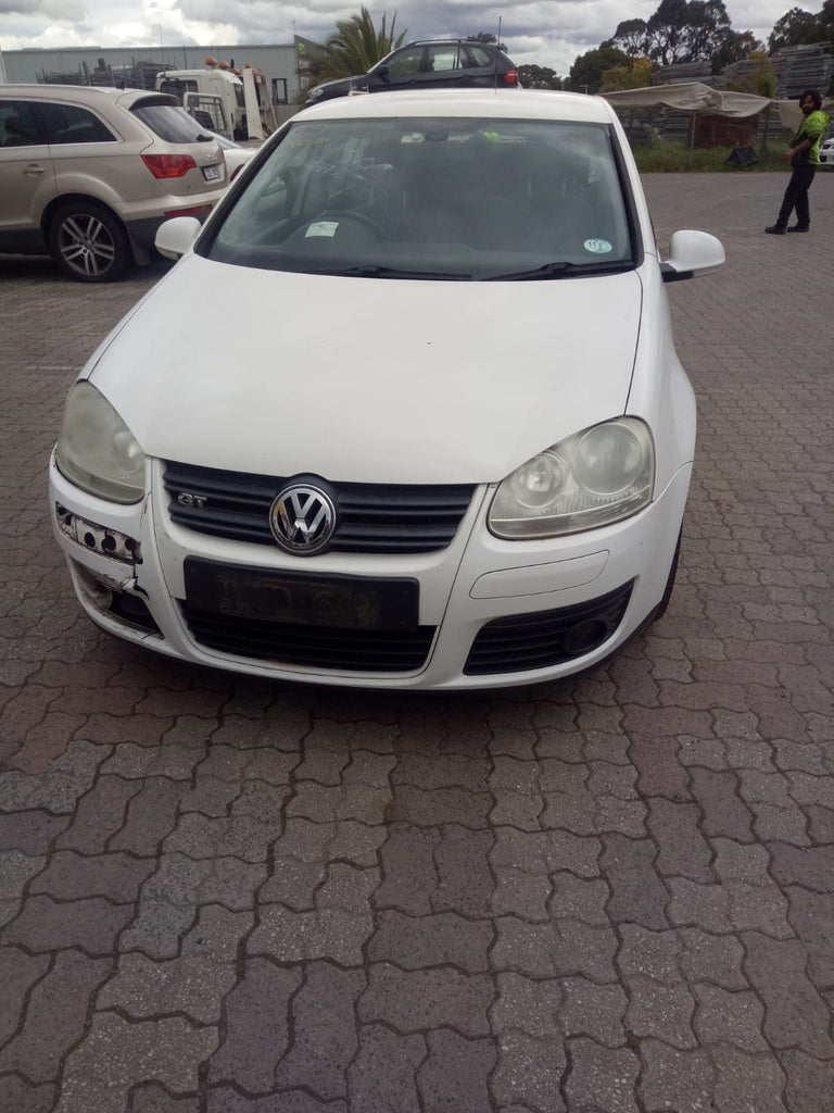 2007 VOLKSWAGEN GOLF GEN 5, BUMPER BAR (2 PIECE), W/ PARK SENSOR TYPE, 06/04-02/09 1K6807417 REAR BUMPER