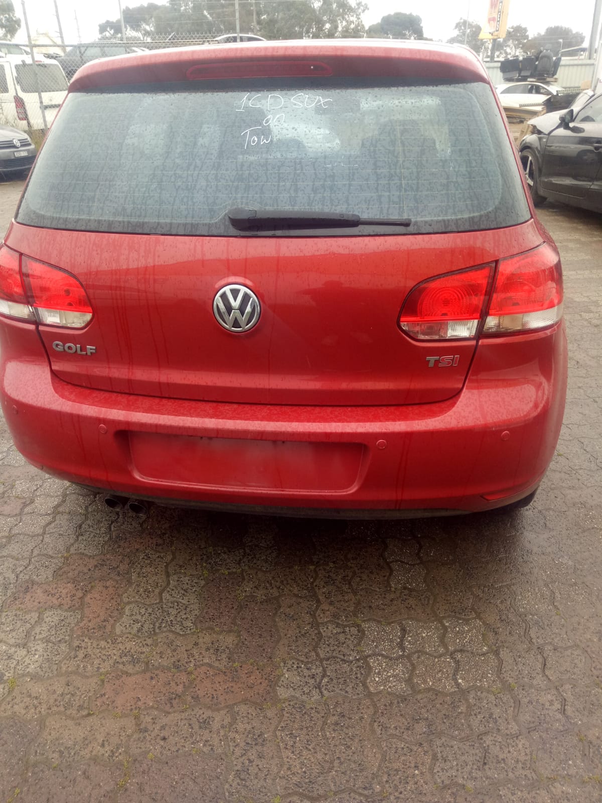 2010 VOLKSWAGEN GOLF TAILGATE LAMP (RH SIDE), GEN 6, 12/08-03/13  REAR GARNISH
