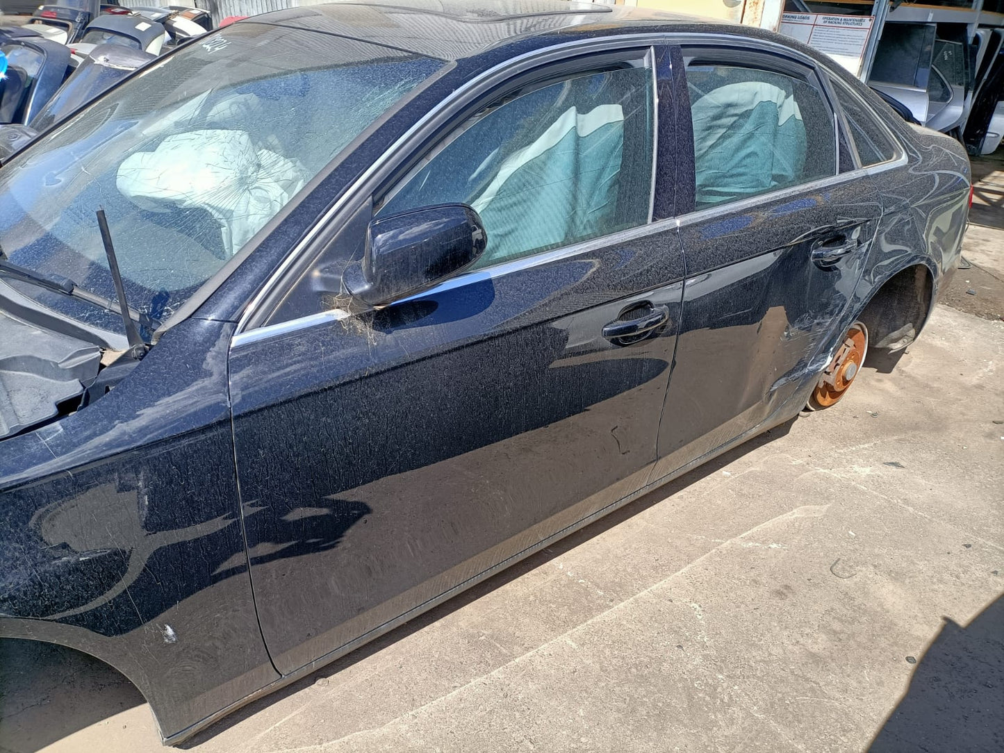 2010 AUDI A4 LEFT FRONT DOOR LOCK, B8 8K, SINGLE ROW (6 PIN), P/N 8J2837015C, 11/09-09/15 8J2837015C DOOR BOOT GATE LOCK