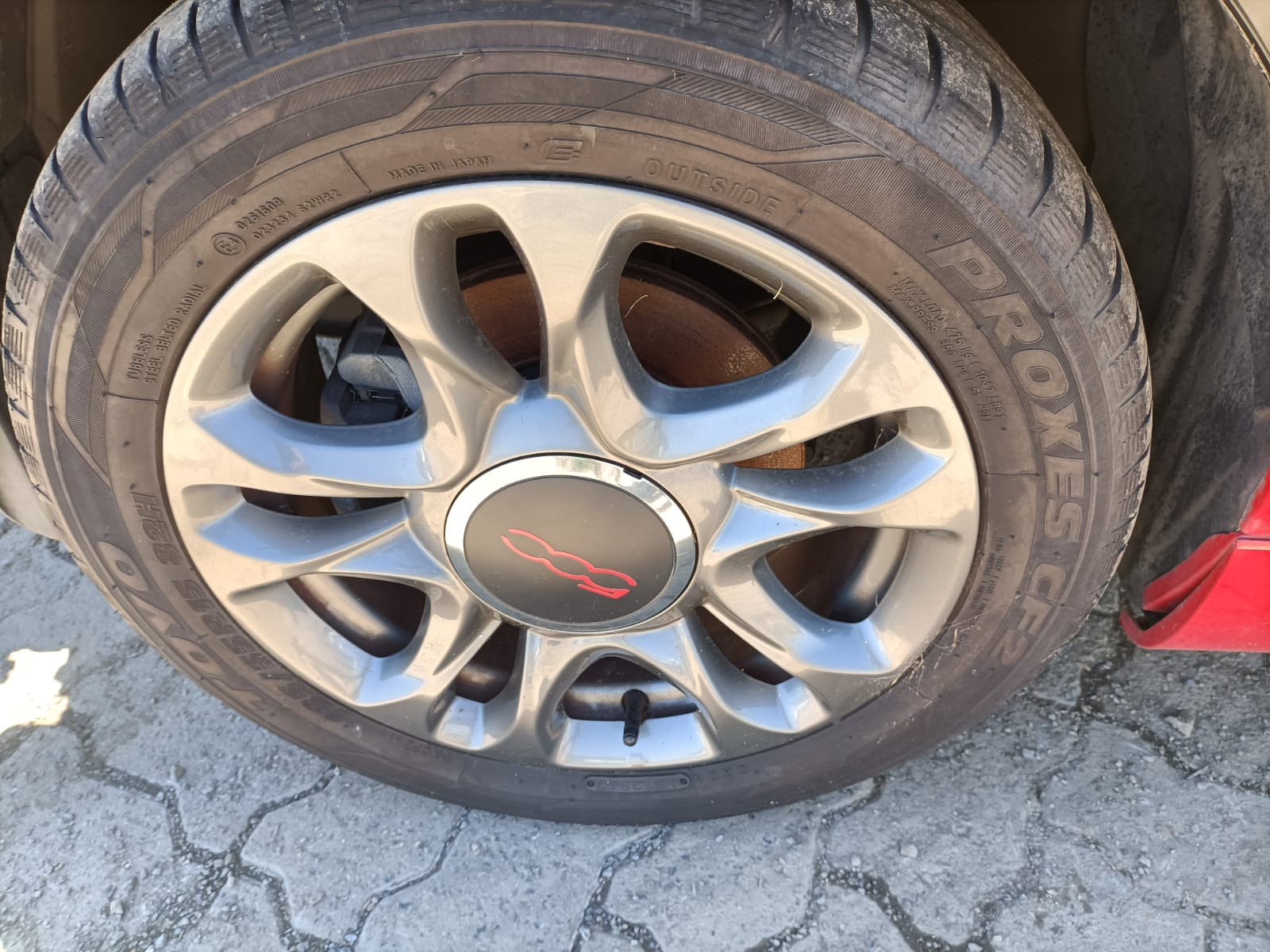 2014 FIAT 500 LH SIDE, 03/08- 735481442 SUNVISOR