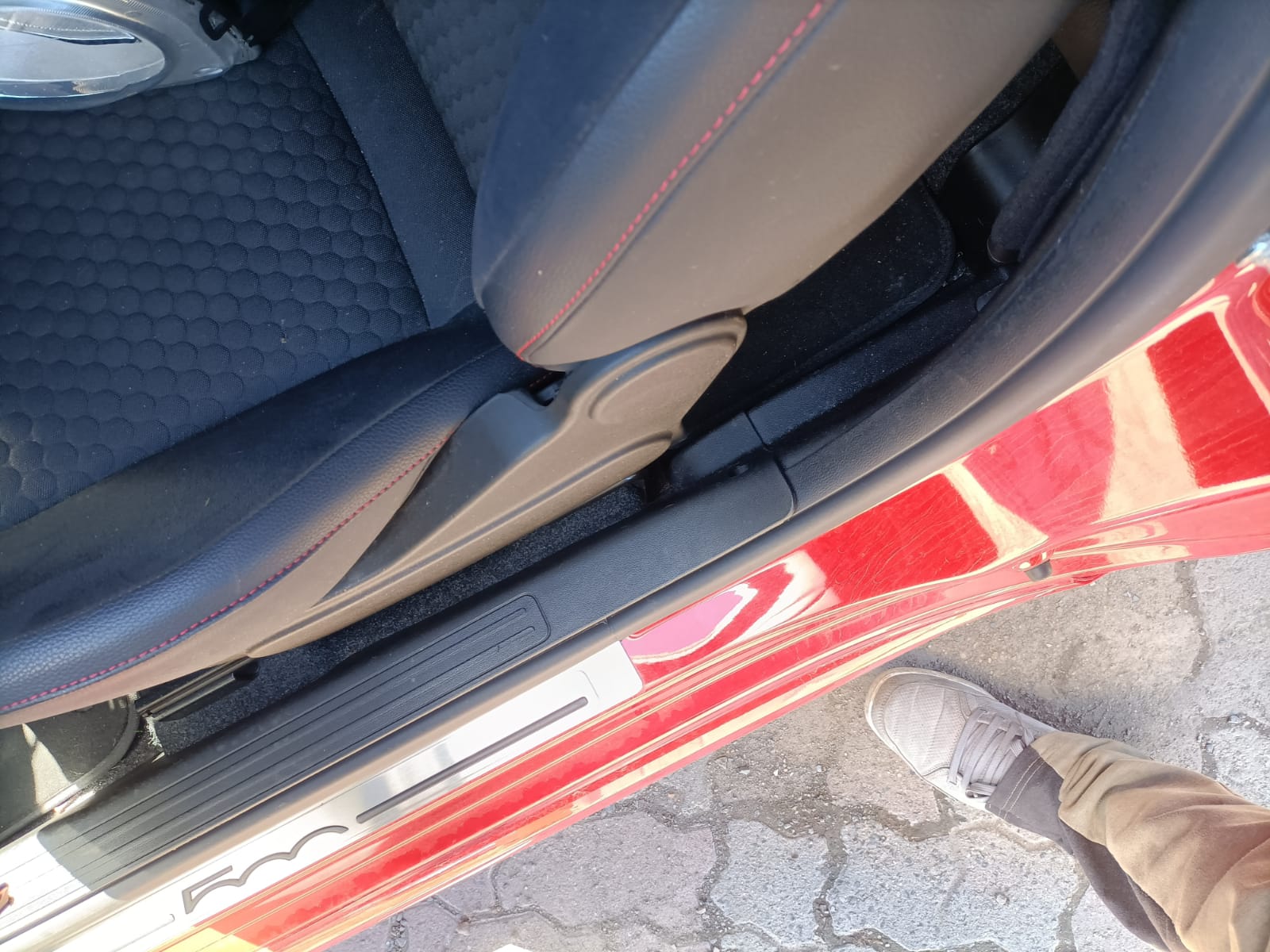 2014 FIAT 500 LH SIDE, 03/08- 735481442 SUNVISOR