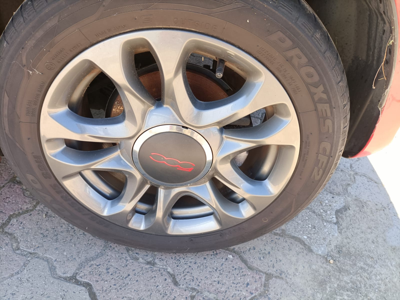 2014 FIAT 500 LH SIDE, 03/08- 735481442 SUNVISOR