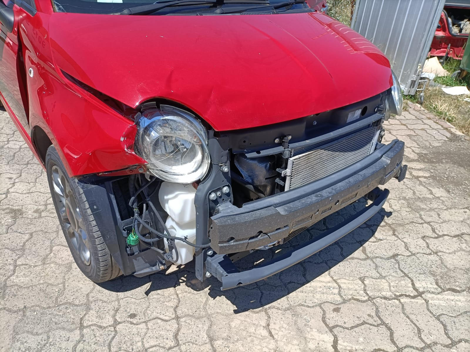 2014 FIAT 500 RH SIDE, 03/08- 735643370 SUNVISOR