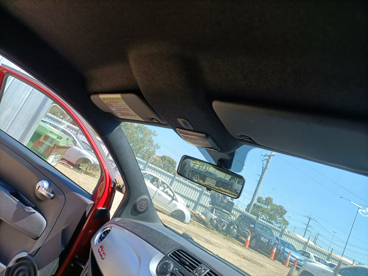2014 FIAT 500 RH SIDE, 03/08- 735643370 SUNVISOR