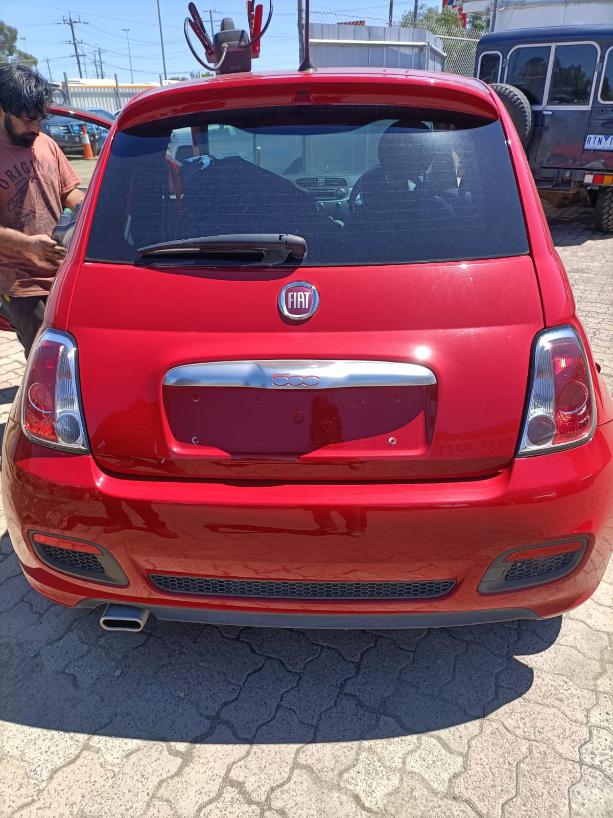 2014 FIAT 500 LH SIDE, 03/08- 735481442 SUNVISOR