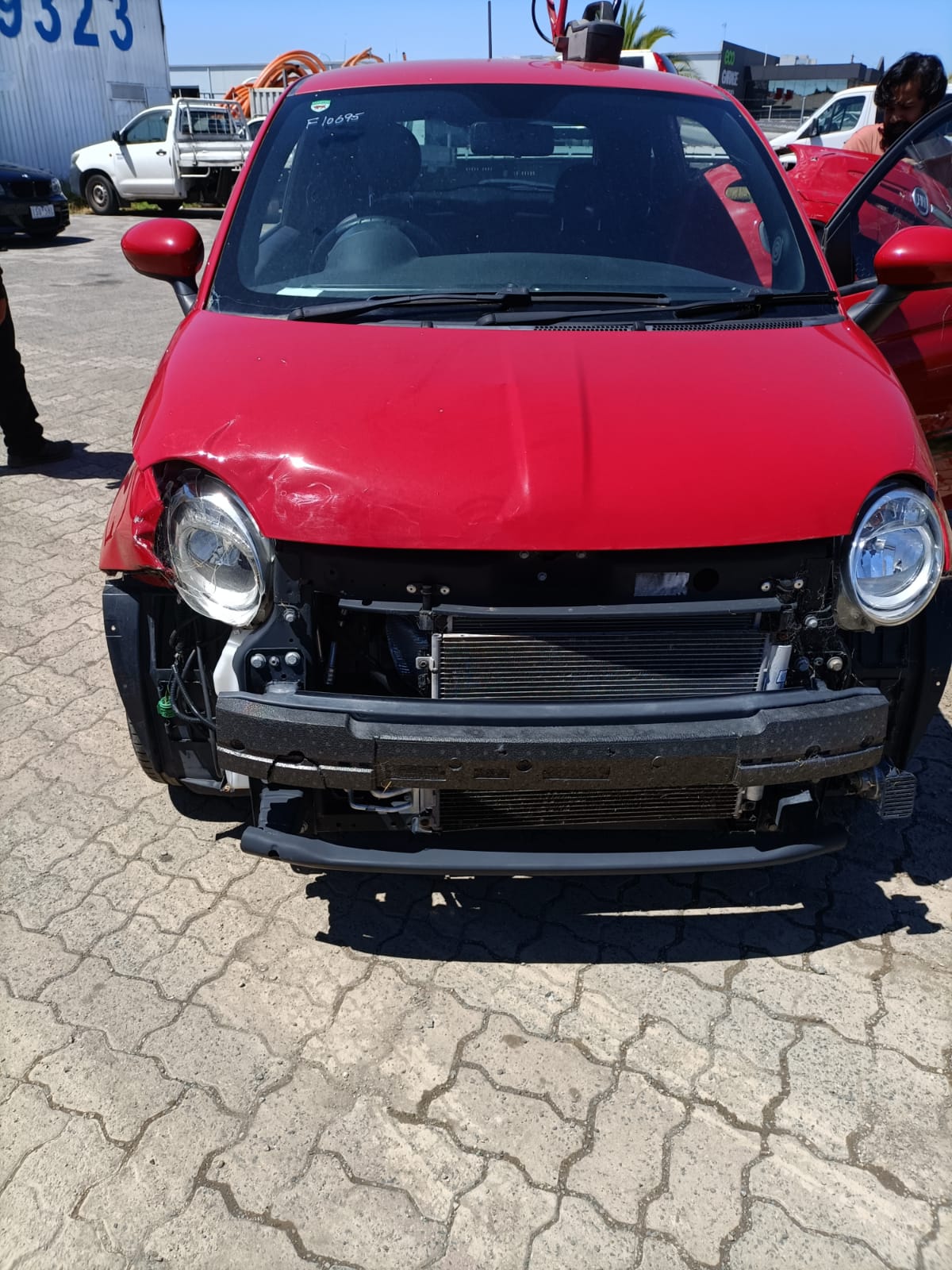 2014 FIAT 500 RH SIDE, 03/08- 735643370 SUNVISOR