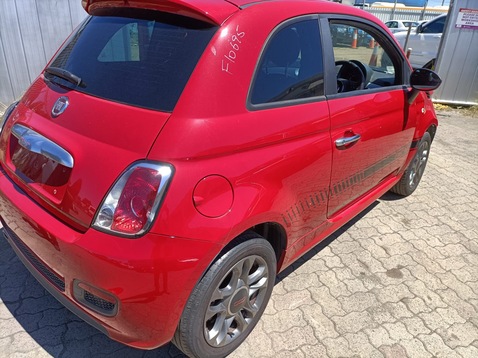 2014 FIAT 500 LH SIDE, 03/08- 735481442 SUNVISOR