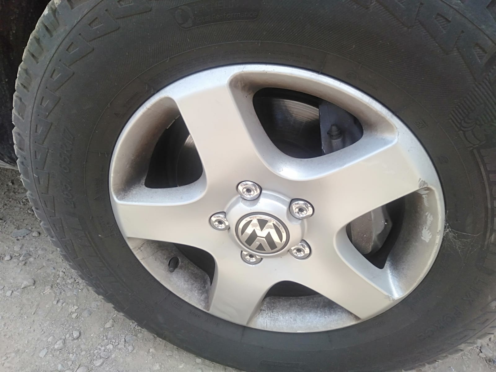 2007 VOLKSWAGEN TOUAREG 7L, W/ PARK SENSOR, NON H/LAMP WASHER TYPE, 12/06-12/10 7L6807217AF FRONT BUMPER