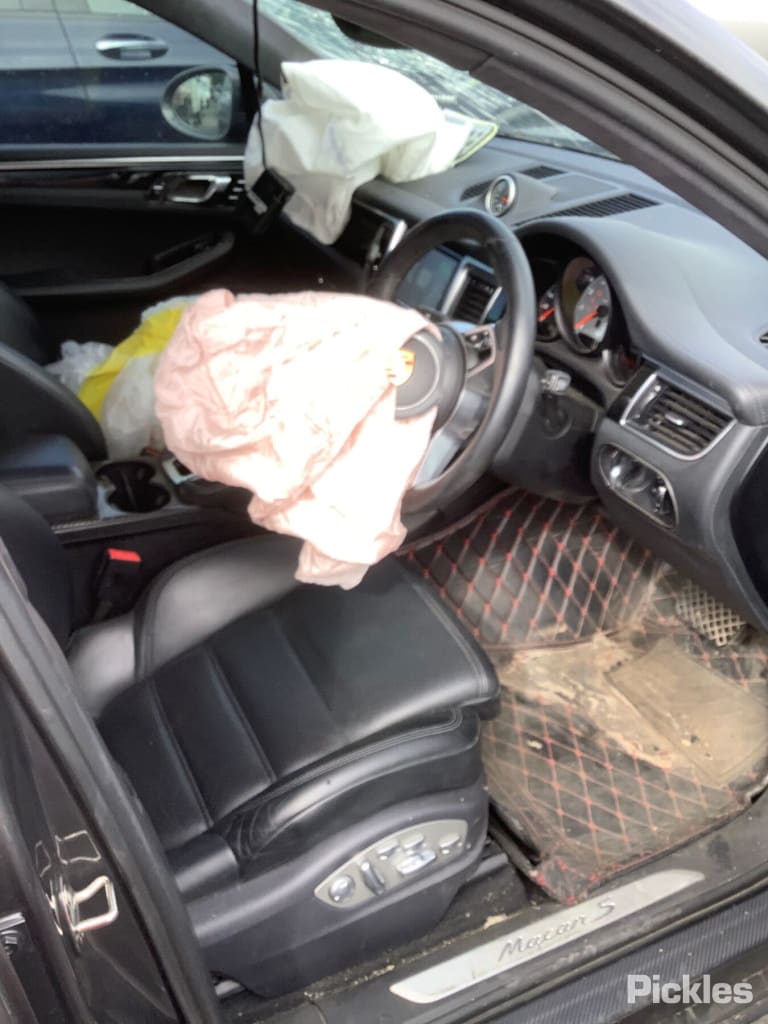 2014 PORSCHE MACAN RH FRONT (MASTER SWITCH), TWO TOP BUTTONS TYPE, 95B, 06/14- 7PP959858Q PWR DR WIND SWITCH