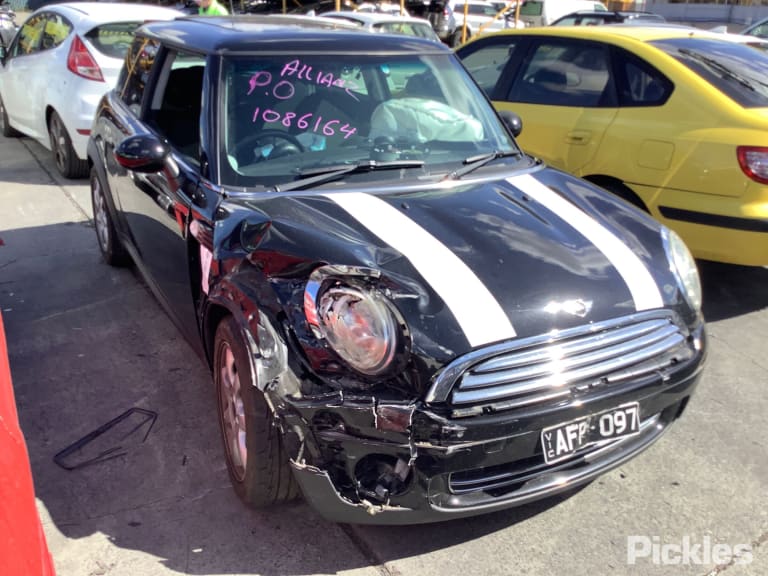 2010 MINI COOPER R55/R56/R57, HATCH, SILVER BUTTONS, NON CLIMATE CONTROL TYPE, 10/10-05/15 64113454854 HEATER AC CONTROLS