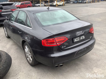 2010 AUDI A4 BUMPER BAR, B8 8K, SEDAN, NON S-LINE, NON PARK SENSOR TYPE, 02/08-06/12 8K5807303 REAR BUMPER
