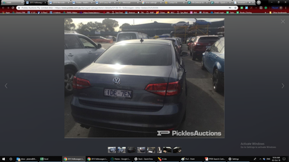 2015 VOLKSWAGEN JETTA 1B, IN BODY, W/ HALOGEN, NON TINTED TYPE, 11/14-12/17 5C6945095H LEFT TAILLIGHT
