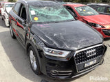 2013 AUDI Q3 8U, RH FRONT, LEATHER, BLACK, 03/12-12/18  HEADREST