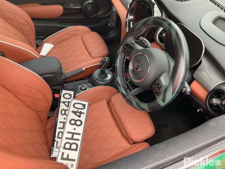 2023 MINI COOPER LH REAR, SEAT BELT STALK ONLY, F55/F56, 04/14-  SEAT BELT STALK