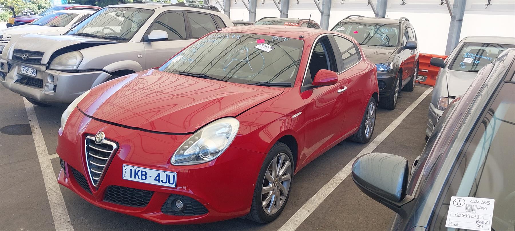 2013 ALFA ROMEO GIULIETTA DIESEL, 2.0, TURBO, 940A4000, 02/12-12/14  ENGINE