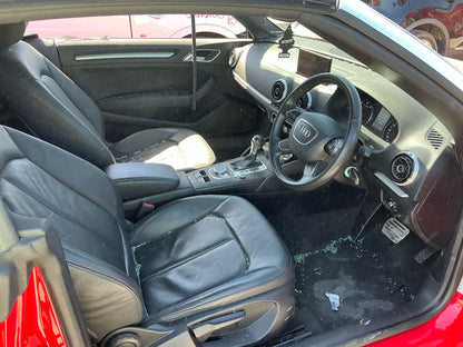 2014 AUDI A3 8V, 2DR CABRIOLET, 04/14-10/20 8V7837462B RIGHT FRONT WINDOW REG MOTOR