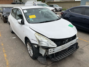 2015 NISSAN PULSAR C12, HATCH, 05/13-12/16  RIGHT FRONT DOOR WINDOW