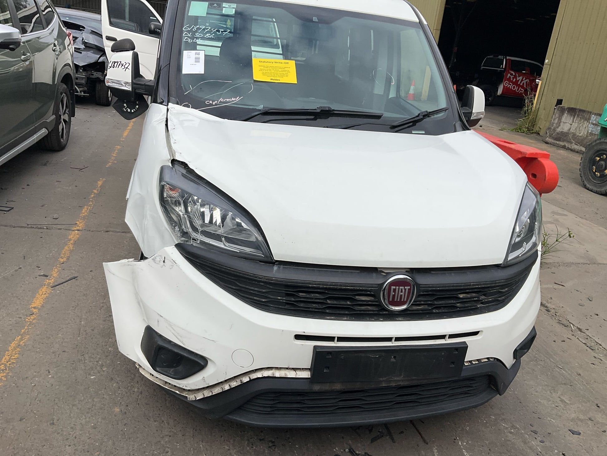 2019 FIAT DOBLO 263, 03/15-12/20 52044717 LEFT TAILLIGHT
