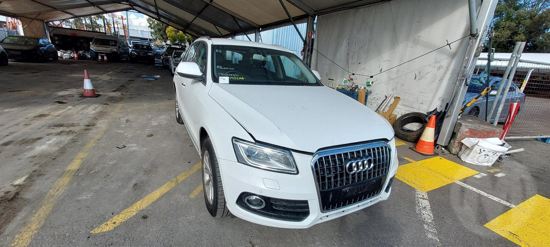 2014 AUDI Q5 Q5, RADIATOR GRILLE, 4 CYL & W/ PARK SENSOR TYPE, CHROME, 8R, 07/12-05/17 8R0853651S GRILLE