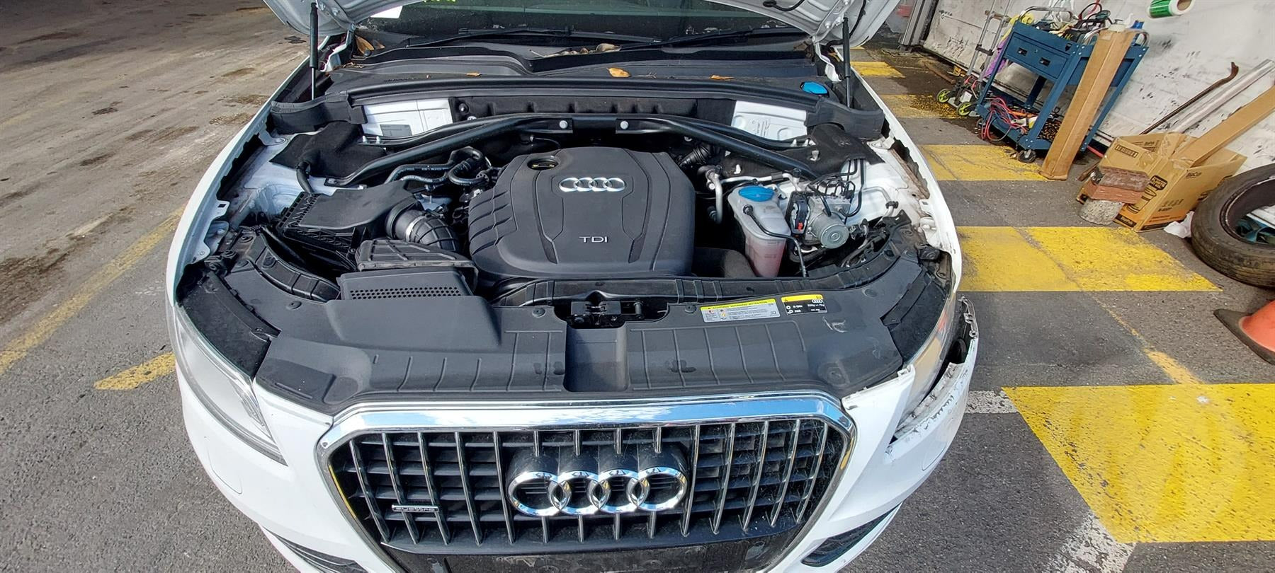 2014 AUDI Q5 DIESEL, 2.0, TURBO, 8R, CGLC CODE, 11/12-01/17  ENGINE