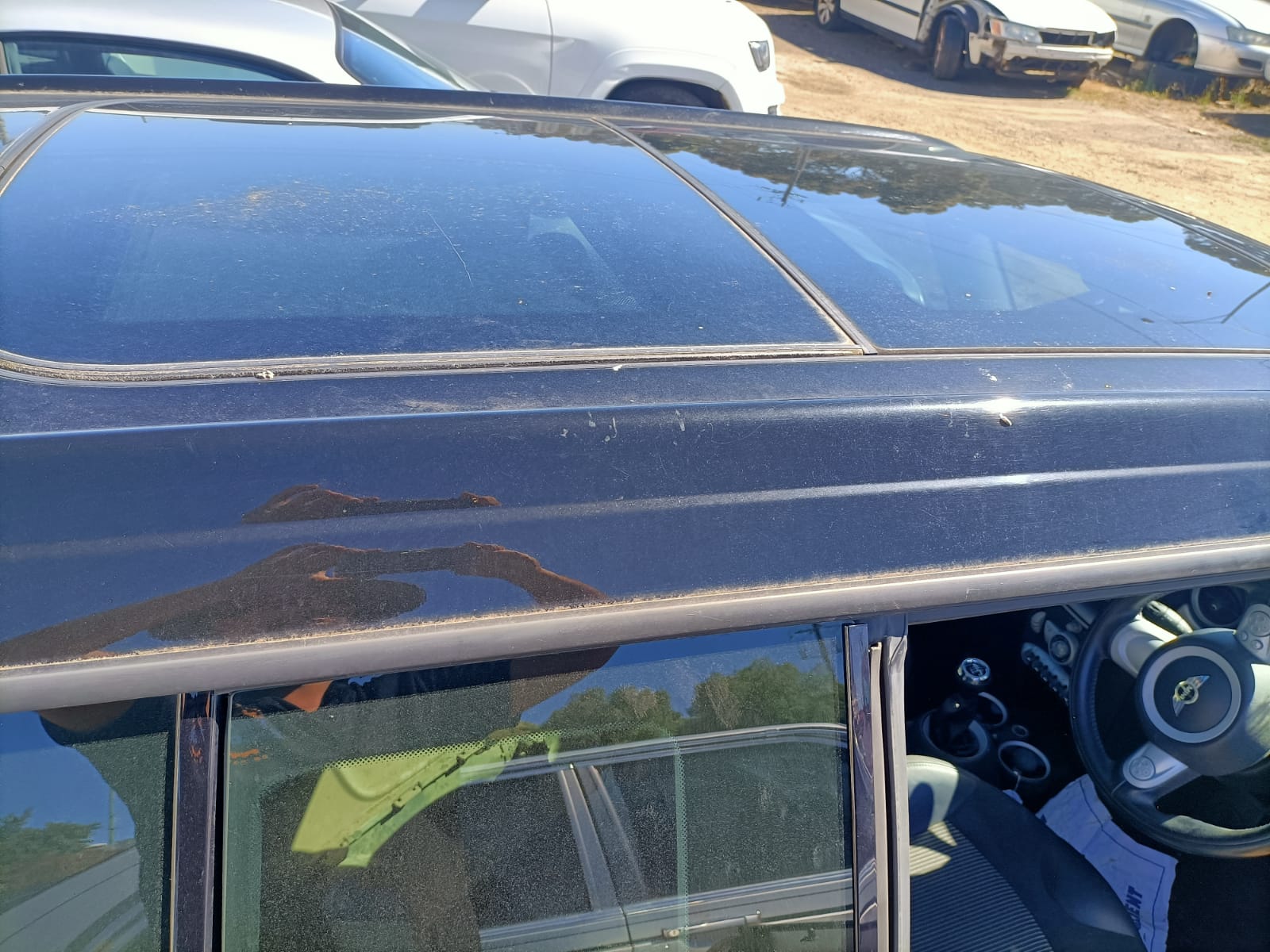 2009 MINI COOPER R55/R56/R57, PAIR, BLACK, 03/07-05/15 51167339375  51167339376 SUNVISOR