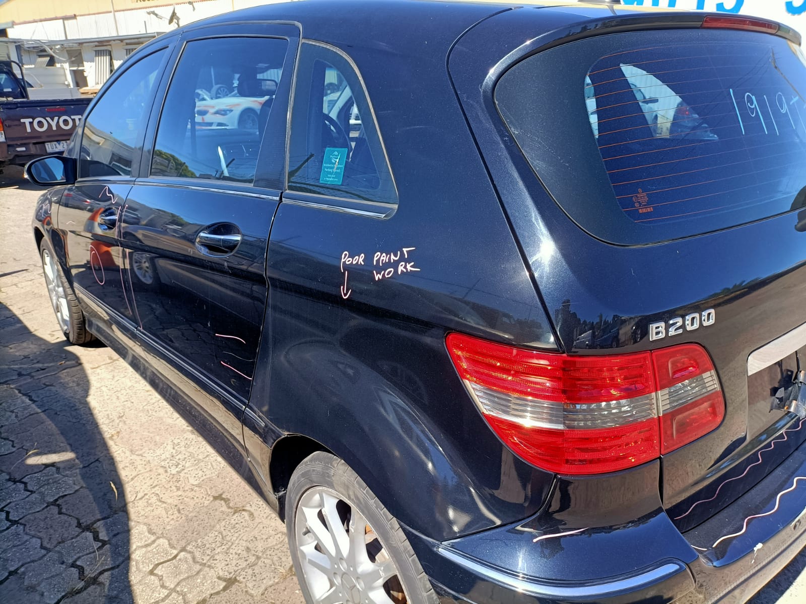 2007 MERCEDES B CLASS RIGHT REAR DOOR LOCK, W245, 11/05-08/08 A1697301635 DOOR BOOT GATE LOCK