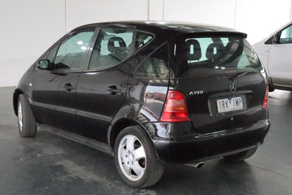 2001 MERCEDES A CLASS W168, POWER, 2-PIN, BLACK MOTOR, BOLT TYPE, 10/98-05/05  LEFT FRONT WINDOW REG MOTOR