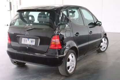 2001 MERCEDES A CLASS W168, POWER, 2-PIN, BLACK MOTOR, BOLT TYPE, 10/98-05/05  LEFT FRONT WINDOW REG MOTOR