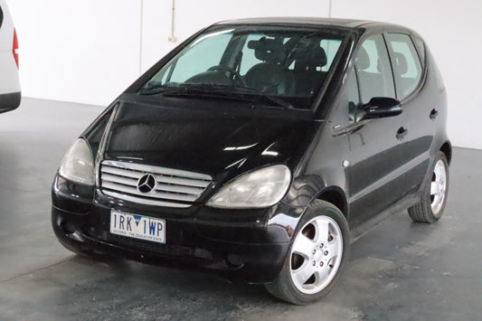 2001 MERCEDES A CLASS W168, POWER, 2-PIN, BLACK MOTOR, BOLT TYPE, 10/98-05/05  LEFT FRONT WINDOW REG MOTOR
