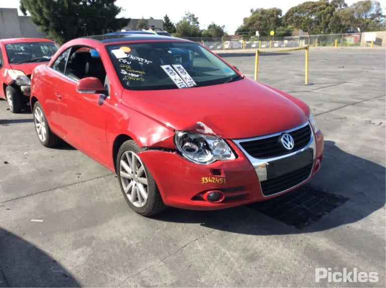 2008 VOLKSWAGEN EOS 1F, ON MOTOR P/N 1K0614517AF, ON MODULE P/N 1K0907379AC, 02/07-04/11 1K0614517AA,1K0614517AF ABS PUMP MODULATOR