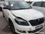 2012 SKODA FABIA STEERING WHEEL, 5JF, HATCH, 08/11-12/14 5J0419091D RIGHT AIRBAG