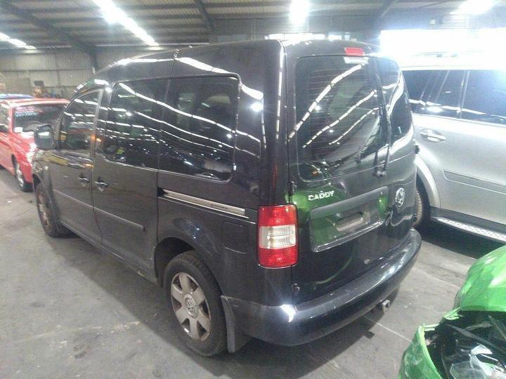 2007 VOLKSWAGEN CADDY 2K, COLOUR CODED, NON PARK SENSOR TYPE, 12/04-08/10 2K0807417H REAR BUMPER