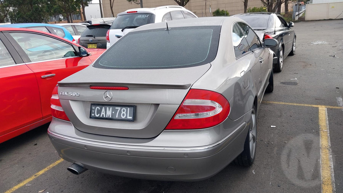 2004 MERCEDES CLK LH FRONT, SEATBELT FEEDER ASSY, C209/A209, 06/02-06/09 A2098680122  9B51 SEAT BELT STALK