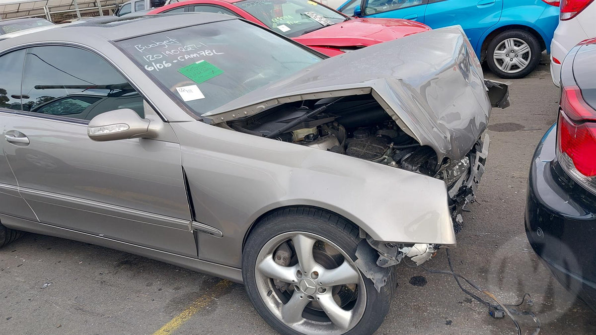 2004 MERCEDES CLK LH FRONT, SEATBELT FEEDER ASSY, C209/A209, 06/02-06/09 A2098680122  9B51 SEAT BELT STALK
