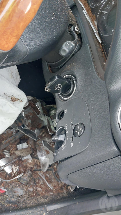 2004 MERCEDES CLK LH FRONT, SEATBELT FEEDER ASSY, C209/A209, 06/02-06/09 A2098680122  9B51 SEAT BELT STALK