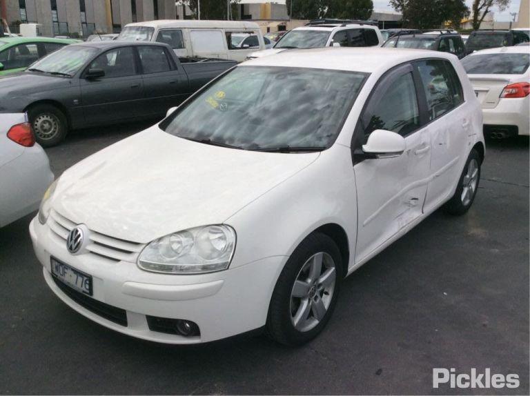 2008 VOLKSWAGEN GOLF GEN 5, 07/04-02/09 1K6845215 LEFT REAR 1Q DOOR GLASS