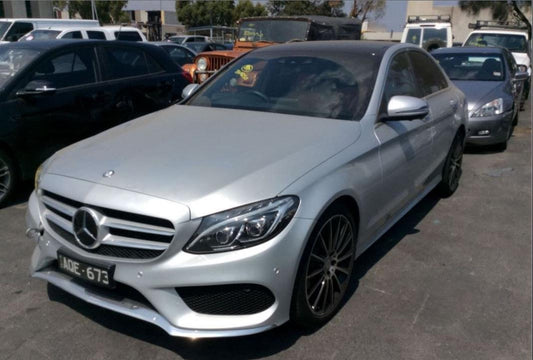 2017 MERCEDES C CLASS W205, LEATHER, BLACK, 08/14-07/23  CONSOLE