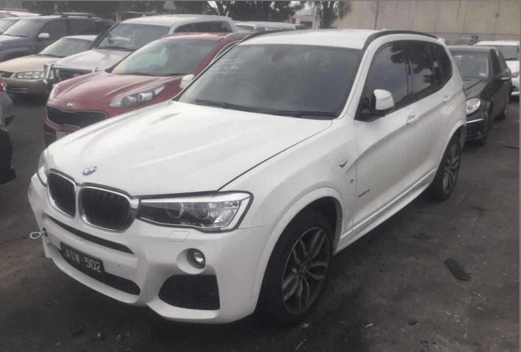 2016 BMW X3 F25, 03/11-07/17 51357355639 LEFT FRONT WINDOW REG MOTOR