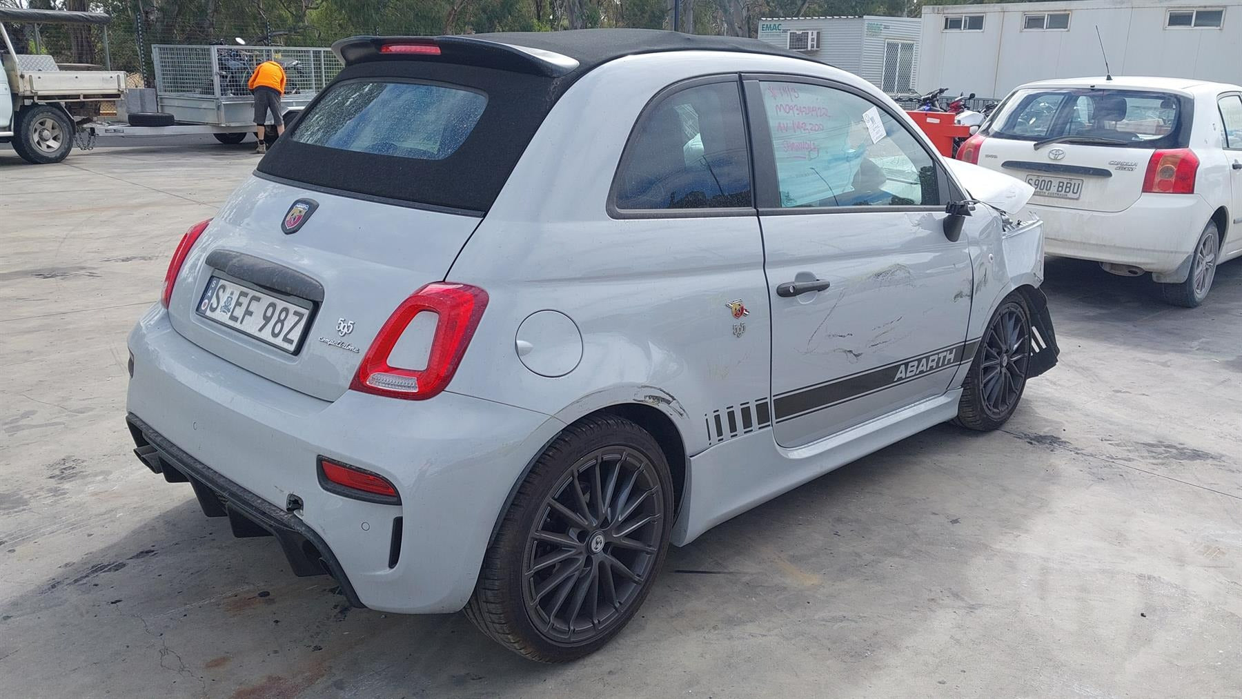 2021 ABARTH 500 AUTO T/M, 03/11- 735648253 GEAR STICK SHIFTER