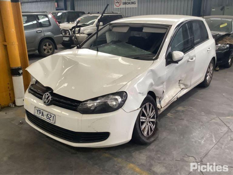 2011 VOLKSWAGEN GOLF GEN 6, NON GTi/R, HALOGEN TYPE, 12/08-03/13 5K2941005H LEFT HEADLAMP
